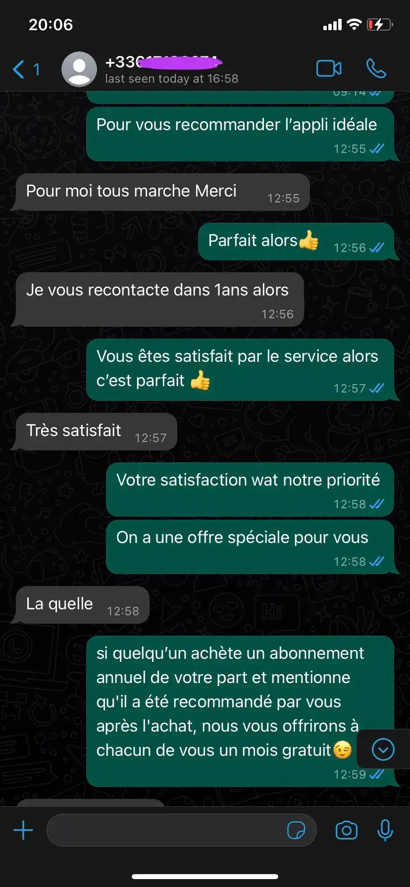 Avis client IPTV Smarters Pro sur WhatsApp